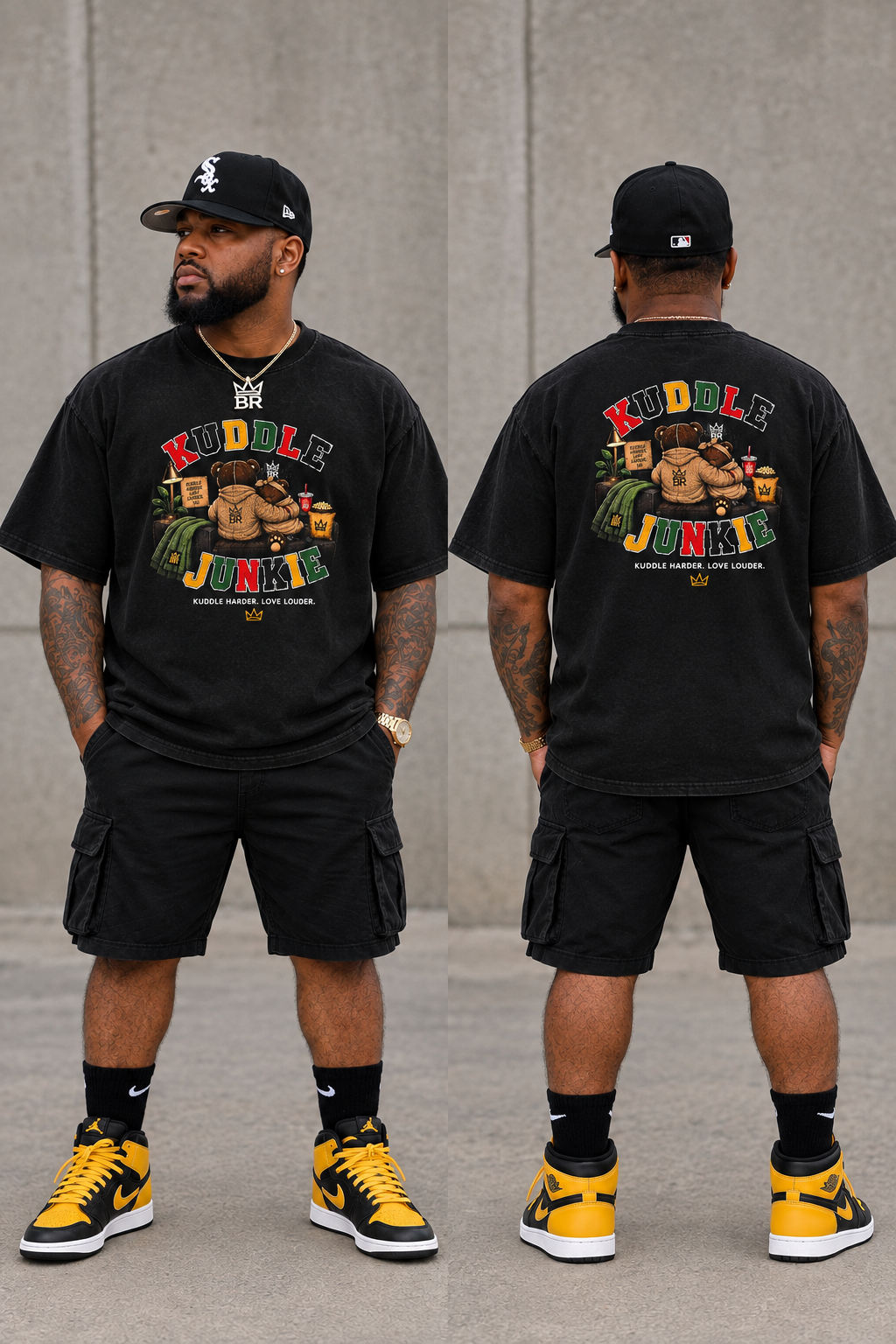 Kuddle Junkie Heritage — Kuddle Harder, Love Louder Tee