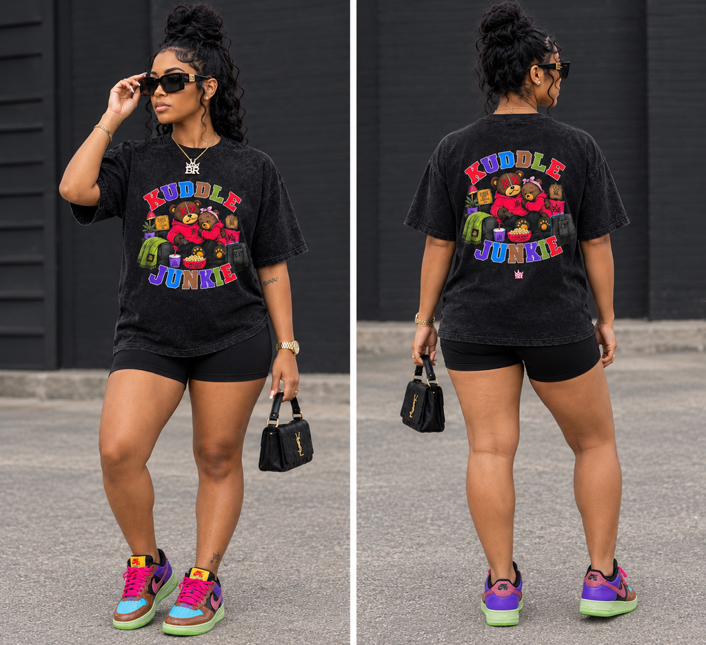 Kuddle Junkie Pop — Kuddle Harder, Love Louder Tee