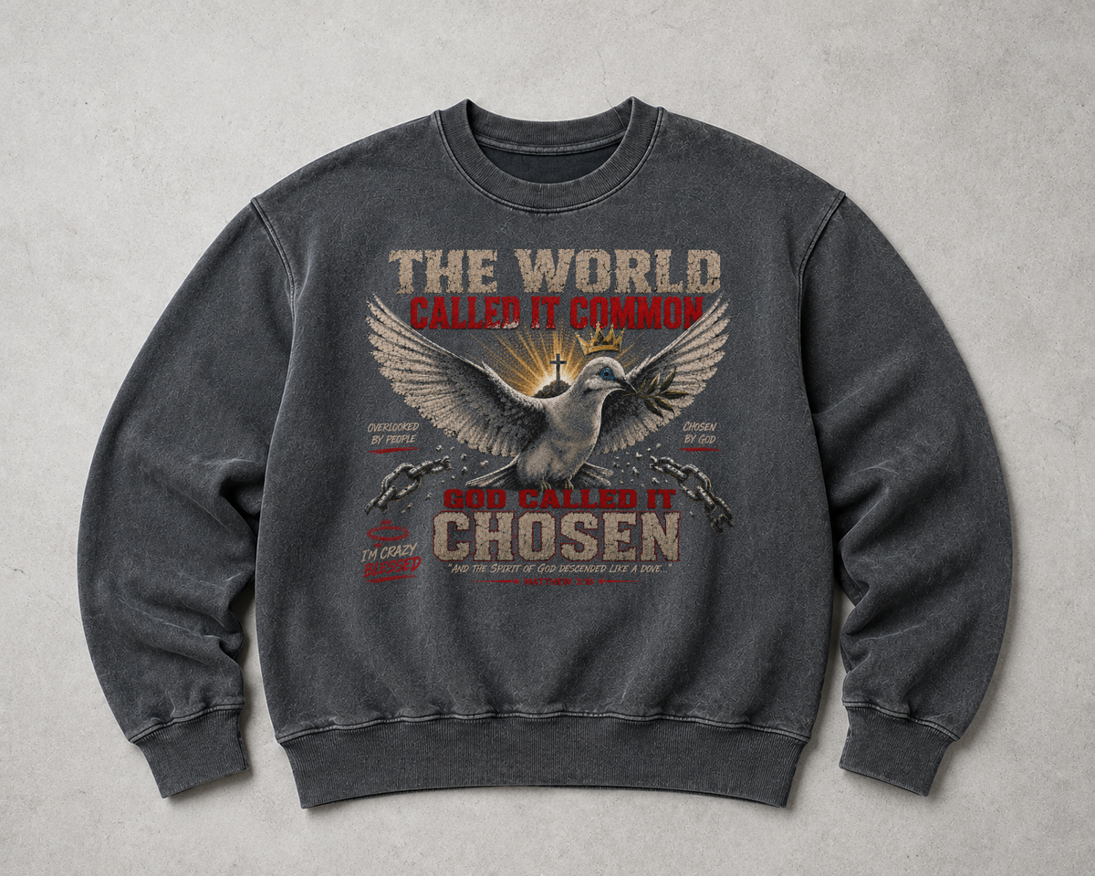 God Called It Chosen Crewneck – I’m Crazy Blessed