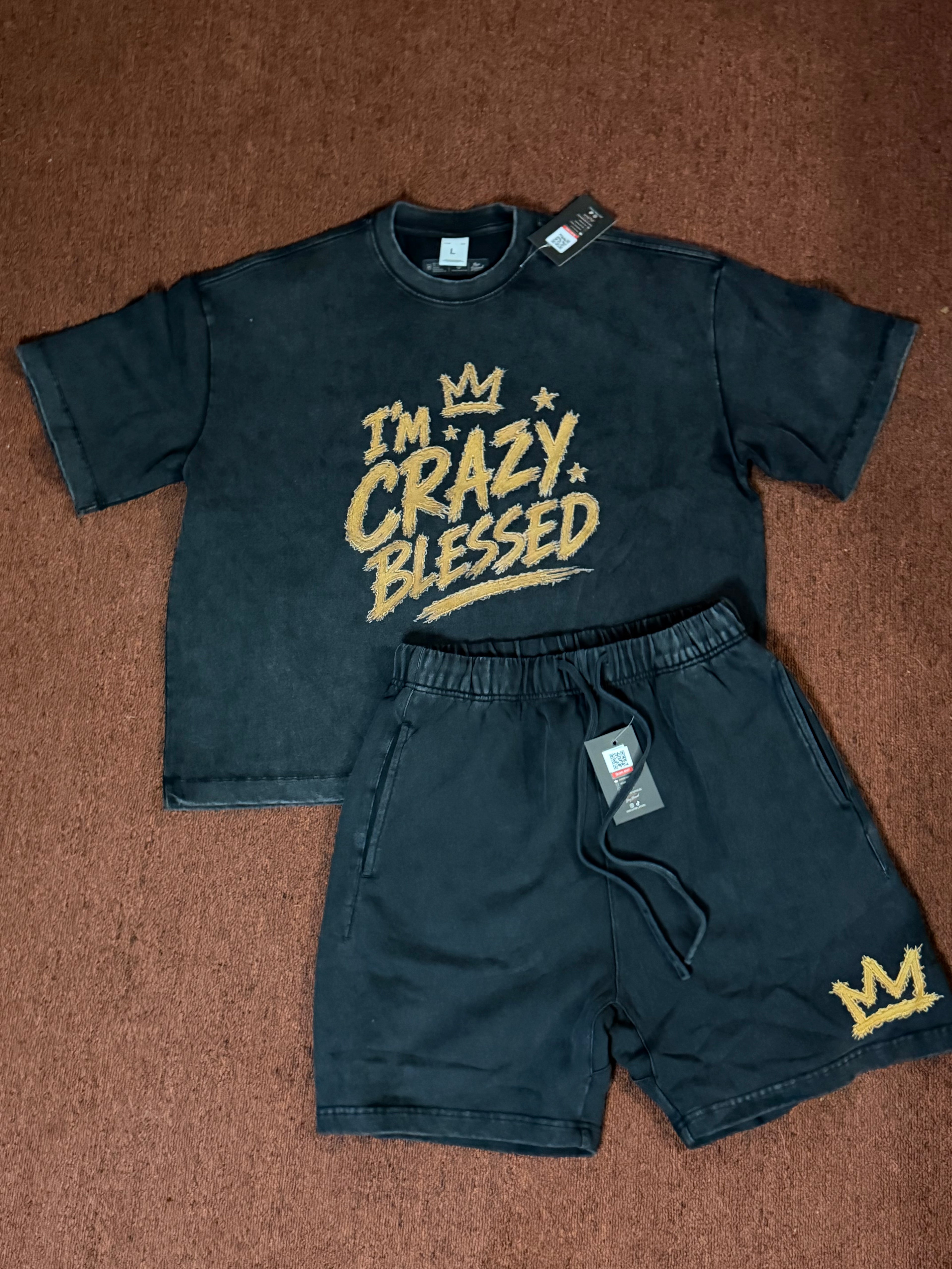 I’m Crazy Blessed — Blessed Beyond Measure Premium Short Set