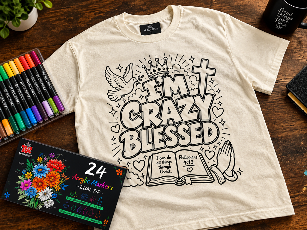 I’m Crazy Blessed — Color Me Blessed Tee