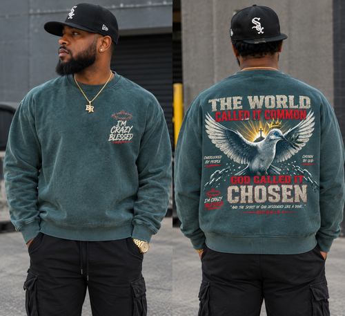 God Called It Chosen Crewneck – I’m Crazy Blessed