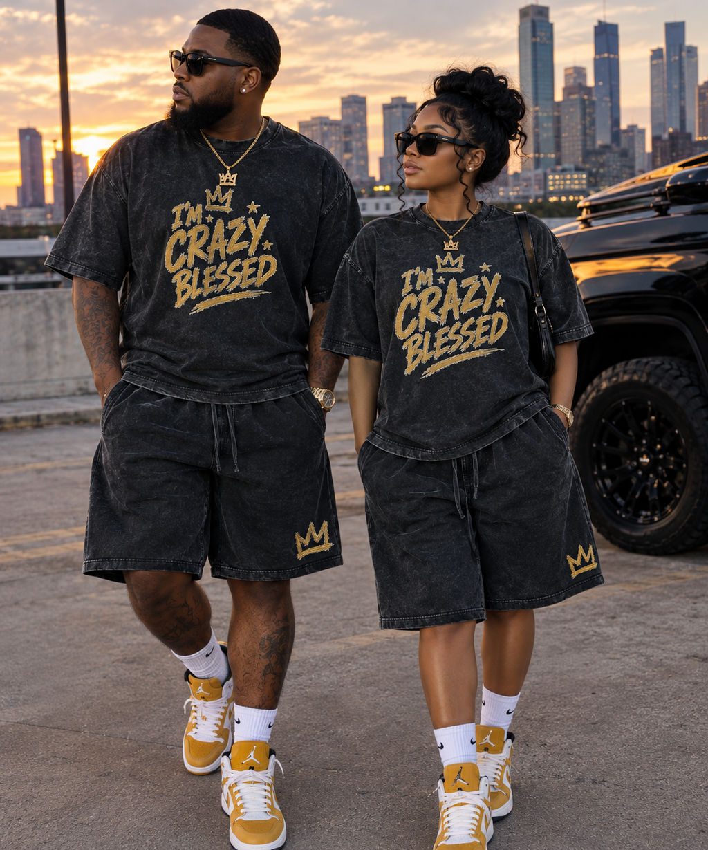 I’m Crazy Blessed — Blessed Beyond Measure Premium Short Set