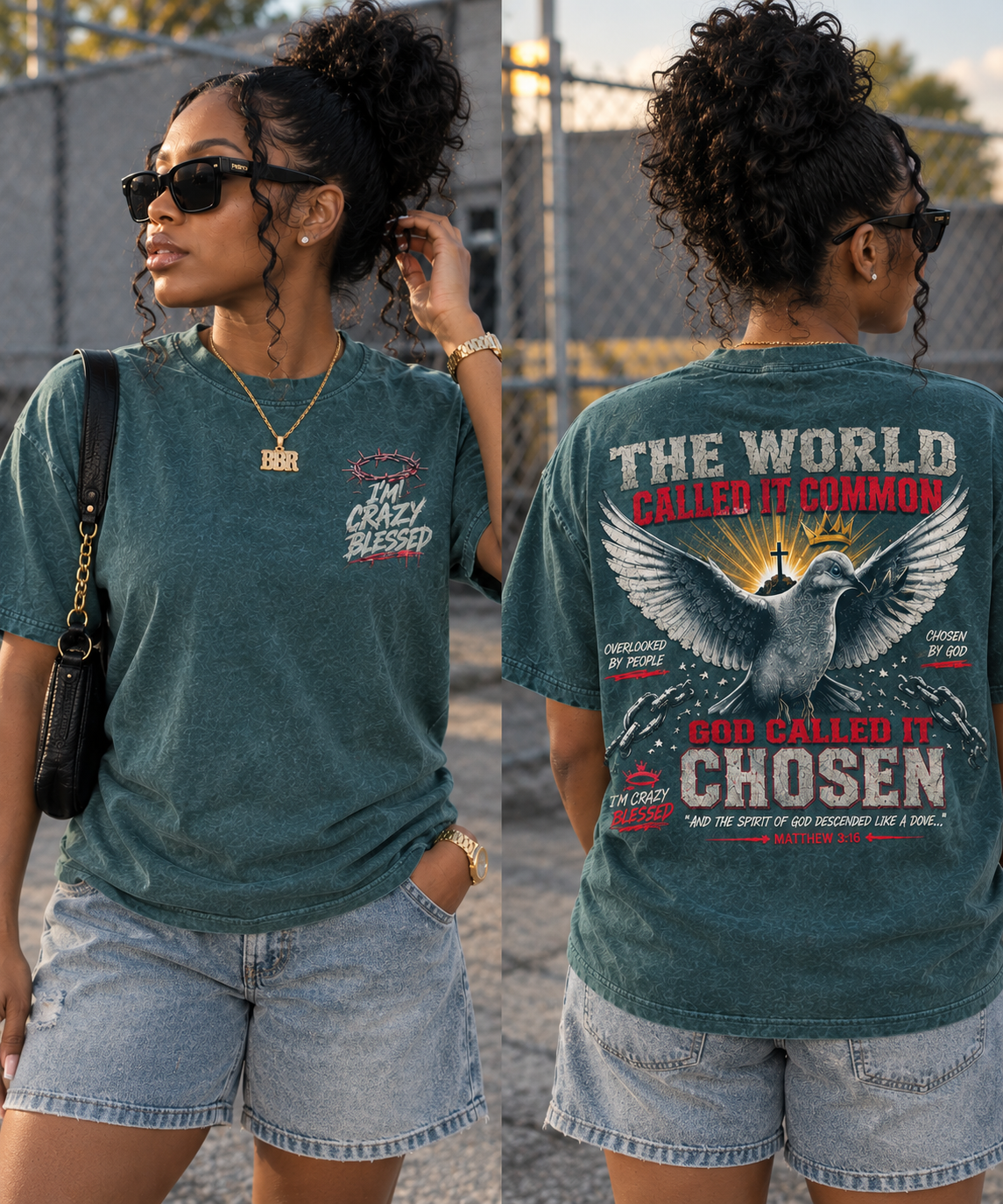 God Called It Chosen Tee – I’m Crazy Blessed